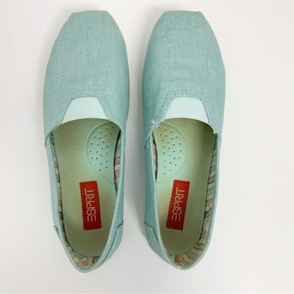Esprit Lemon Toso shimmer Slip On Canvas Shoe Sz 7.5 - Picture 2 of 13
